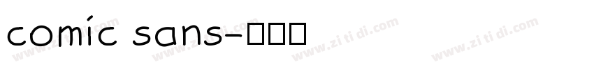 comic sans字体转换